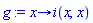 proc (x) options operator, arrow; i(x, x) end proc