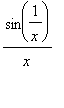 sin(1/x)/x