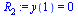 `assign`(R[2], y(1) = 0)