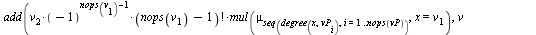 `assign`(makeTab_mm, proc () local vP, U; `assign`(U, makeTab(args)); `assign`(vP, sort([op(indets(U))])); [seq([`*`(mul(k[seq(degree(x, vP[i]), i = 1 .. nops(vP))], x = y[1]), `*`(y[2])), mul(S[seq(d...