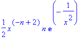 1/2*x^(-n+2)*n*exp(-1/(x^2))