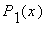 P[1](x)