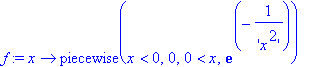f := proc (x) options operator, arrow; piecewise(x ...