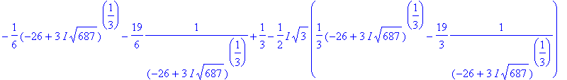 1/3*(-26+3*I*sqrt(687))^(1/3)+19/3/((-26+3*I*sqrt(6...