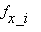 f[x_i]