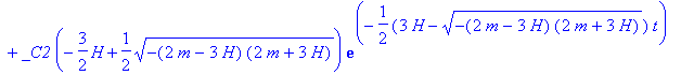 diff(phi(t),t) = _C1*(-3/2*H-1/2*sqrt(-(2*m-3*H)*(2...