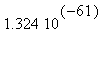 1.324*10^(-61)