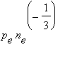 p[e]*n[e]^(-1/3)