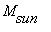 M[sun]