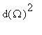 d(Omega)^2