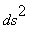 ds^2