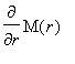 diff(M(r),r)