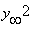 y[infinity]^2