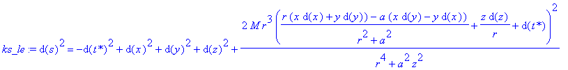 ks_le := d(s)^2 = -d(`t*`)^2+d(x)^2+d(y)^2+d(z)^2+2...