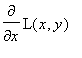 diff(L(x,y),x)