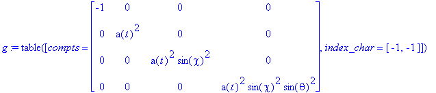 g := TABLE([compts = matrix([[-1, 0, 0, 0], [0, a(t...