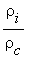 rho[i]/rho[c]