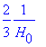 2/3*1/H[0]