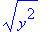 sqrt(y^2)