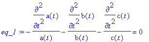 eq_1 := -diff(a(t),`$`(t,2))/a(t)-diff(b(t),`$`(t,2...