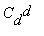 C[d]^d