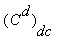 (C^d)[dc]