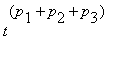 t^(p[1]+p[2]+p[3])