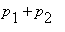 p[1]+p[2]