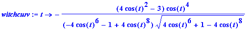 witchcurv := proc (t) options operator, arrow; -(4*...