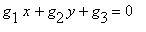 g[1]*x+g[2]*y+g[3] = 0
