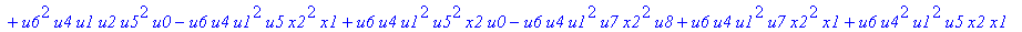 con := (-u7^2*u3*u1*u2*u0^2*u5+u7*x1*u1*u4^2*u2*u8^2+u4*u0^2*u8*u5*u2^2*u3+u4^2*u0*u8*u5*u1^2*x2+u9^2*x1*u3*u2*u6^2*u5-u2^2*u0*u6^2*x2*u9*x1-u2*u0*u6*u9^2*u7*u3^2-u2^2*u8*u6*x2*u9*x1^2+u9*x1*u3^2*u2^2*...