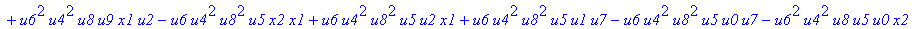 con := (-u7^2*u3*u1*u2*u0^2*u5+u7*x1*u1*u4^2*u2*u8^2+u4*u0^2*u8*u5*u2^2*u3+u4^2*u0*u8*u5*u1^2*x2+u9^2*x1*u3*u2*u6^2*u5-u2^2*u0*u6^2*x2*u9*x1-u2*u0*u6*u9^2*u7*u3^2-u2^2*u8*u6*x2*u9*x1^2+u9*x1*u3^2*u2^2*...
