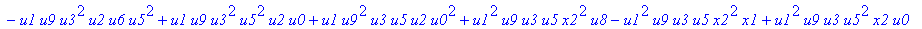 con := (-u7^2*u3*u1*u2*u0^2*u5+u7*x1*u1*u4^2*u2*u8^2+u4*u0^2*u8*u5*u2^2*u3+u4^2*u0*u8*u5*u1^2*x2+u9^2*x1*u3*u2*u6^2*u5-u2^2*u0*u6^2*x2*u9*x1-u2*u0*u6*u9^2*u7*u3^2-u2^2*u8*u6*x2*u9*x1^2+u9*x1*u3^2*u2^2*...