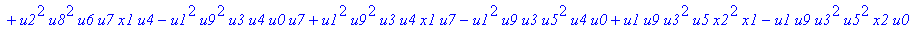 con := (-u7^2*u3*u1*u2*u0^2*u5+u7*x1*u1*u4^2*u2*u8^2+u4*u0^2*u8*u5*u2^2*u3+u4^2*u0*u8*u5*u1^2*x2+u9^2*x1*u3*u2*u6^2*u5-u2^2*u0*u6^2*x2*u9*x1-u2*u0*u6*u9^2*u7*u3^2-u2^2*u8*u6*x2*u9*x1^2+u9*x1*u3^2*u2^2*...