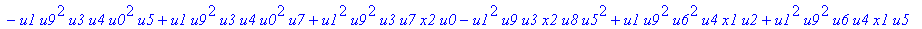 con := (-u7^2*u3*u1*u2*u0^2*u5+u7*x1*u1*u4^2*u2*u8^2+u4*u0^2*u8*u5*u2^2*u3+u4^2*u0*u8*u5*u1^2*x2+u9^2*x1*u3*u2*u6^2*u5-u2^2*u0*u6^2*x2*u9*x1-u2*u0*u6*u9^2*u7*u3^2-u2^2*u8*u6*x2*u9*x1^2+u9*x1*u3^2*u2^2*...