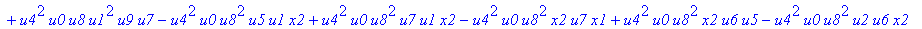 con := (-u7^2*u3*u1*u2*u0^2*u5+u7*x1*u1*u4^2*u2*u8^2+u4*u0^2*u8*u5*u2^2*u3+u4^2*u0*u8*u5*u1^2*x2+u9^2*x1*u3*u2*u6^2*u5-u2^2*u0*u6^2*x2*u9*x1-u2*u0*u6*u9^2*u7*u3^2-u2^2*u8*u6*x2*u9*x1^2+u9*x1*u3^2*u2^2*...