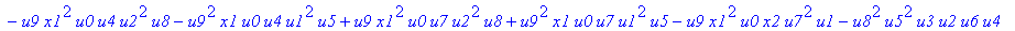 con := (-u7^2*u3*u1*u2*u0^2*u5+u7*x1*u1*u4^2*u2*u8^2+u4*u0^2*u8*u5*u2^2*u3+u4^2*u0*u8*u5*u1^2*x2+u9^2*x1*u3*u2*u6^2*u5-u2^2*u0*u6^2*x2*u9*x1-u2*u0*u6*u9^2*u7*u3^2-u2^2*u8*u6*x2*u9*x1^2+u9*x1*u3^2*u2^2*...