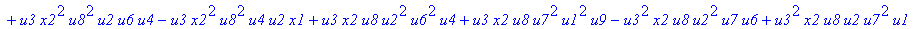 con := (-u7^2*u3*u1*u2*u0^2*u5+u7*x1*u1*u4^2*u2*u8^2+u4*u0^2*u8*u5*u2^2*u3+u4^2*u0*u8*u5*u1^2*x2+u9^2*x1*u3*u2*u6^2*u5-u2^2*u0*u6^2*x2*u9*x1-u2*u0*u6*u9^2*u7*u3^2-u2^2*u8*u6*x2*u9*x1^2+u9*x1*u3^2*u2^2*...