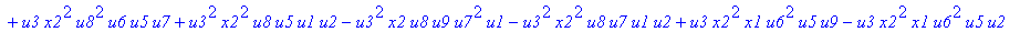 con := (-u7^2*u3*u1*u2*u0^2*u5+u7*x1*u1*u4^2*u2*u8^2+u4*u0^2*u8*u5*u2^2*u3+u4^2*u0*u8*u5*u1^2*x2+u9^2*x1*u3*u2*u6^2*u5-u2^2*u0*u6^2*x2*u9*x1-u2*u0*u6*u9^2*u7*u3^2-u2^2*u8*u6*x2*u9*x1^2+u9*x1*u3^2*u2^2*...