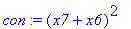 con := (x7+x6)^2