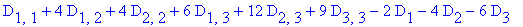 D[1,1]+4*D[1,2]+4*D[2,2]+6*D[1,3]+12*D[2,3]+9*D[3,3]-2*D[1]-4*D[2]-6*D[3]