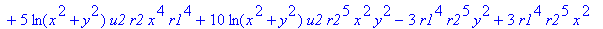 sol1 := 1/10*(5*ln(x^2+y^2)*u2*r2^5*x^4+5*ln(x^2+y^2)*u2*r2^5*y^4-2*sqrt(x^2+y^2)*y^6*r1^4+5*ln(x^2+y^2)*u2*r2*x^4*r1^4+10*ln(x^2+y^2)*u2*r2^5*x^2*y^2-3*r1^4*r2^5*y^2+3*r1^4*r2^5*x^2+5*ln(x^2+y^2)*u2*r...