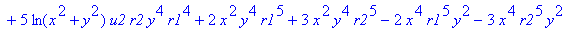 sol1 := 1/10*(5*ln(x^2+y^2)*u2*r2^5*x^4+5*ln(x^2+y^2)*u2*r2^5*y^4-2*sqrt(x^2+y^2)*y^6*r1^4+5*ln(x^2+y^2)*u2*r2*x^4*r1^4+10*ln(x^2+y^2)*u2*r2^5*x^2*y^2-3*r1^4*r2^5*y^2+3*r1^4*r2^5*x^2+5*ln(x^2+y^2)*u2*r...