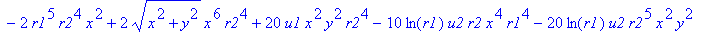 sol1 := 1/10*(5*ln(x^2+y^2)*u2*r2^5*x^4+5*ln(x^2+y^2)*u2*r2^5*y^4-2*sqrt(x^2+y^2)*y^6*r1^4+5*ln(x^2+y^2)*u2*r2*x^4*r1^4+10*ln(x^2+y^2)*u2*r2^5*x^2*y^2-3*r1^4*r2^5*y^2+3*r1^4*r2^5*x^2+5*ln(x^2+y^2)*u2*r...