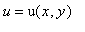 u = u(x,y)