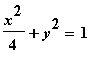 x^2/4+y^2 = 1