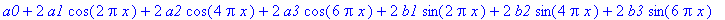 signal := proc (x) options operator, arrow; a0+2*a1...