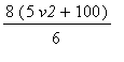 8*(5*v2+100)/6