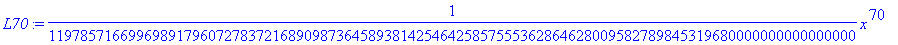 L70 := 1/119785716699698917960727837216890987364589...