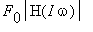F[0]*abs(H(I*omega))